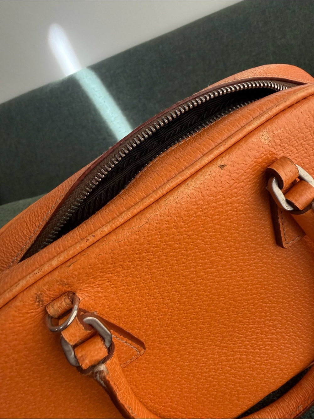 AUTH Prada Cinghiale Sports Bauletto Bag - Picture 7 of 14